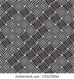 Seamless pattern with oblique wavy white segments