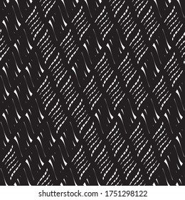 Seamless pattern with oblique wavy white segments