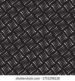 Seamless pattern with oblique wavy white segments