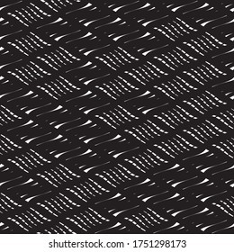 Seamless pattern with oblique wavy white segments