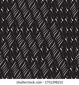 Seamless pattern with oblique wavy white segments