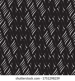 Seamless pattern with oblique wavy white segments