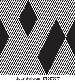 Seamless pattern with oblique white bands