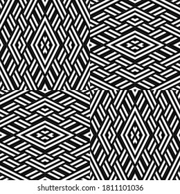 Seamless pattern with oblique white bands