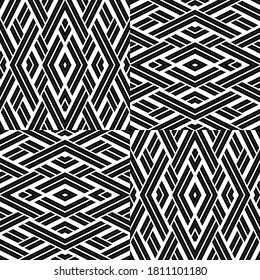 Seamless pattern with oblique white bands