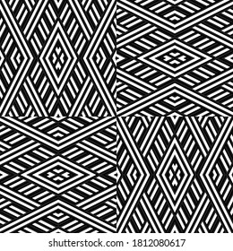 Seamless pattern with oblique white bands