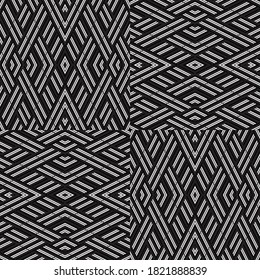 Seamless pattern with oblique white bands