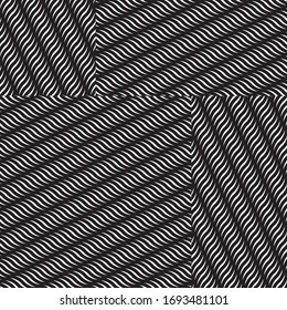 Seamless pattern with oblique white geometric forms
