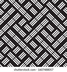 Seamless pattern with oblique white segments