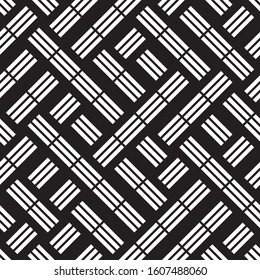 Seamless pattern with oblique white segments