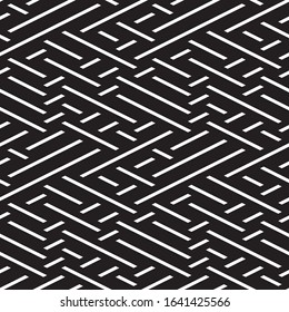 Seamless pattern with oblique white segments