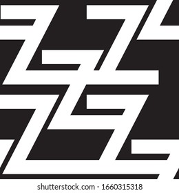 Seamless pattern with oblique white segments