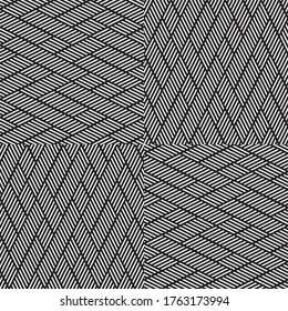 Seamless pattern with oblique white segments