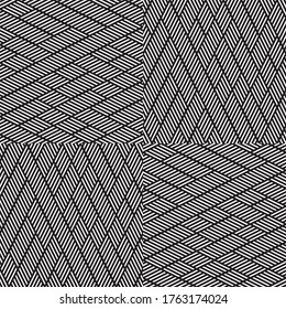 Seamless pattern with oblique white segments