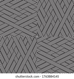 Seamless pattern with oblique white segments