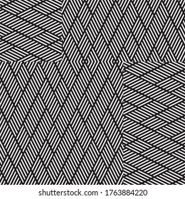 Seamless pattern with oblique white segments