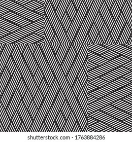 Seamless pattern with oblique white segments