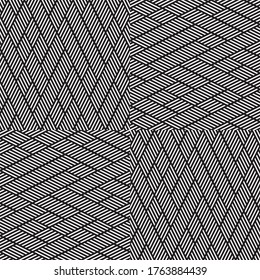 Seamless pattern with oblique white segments
