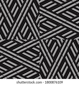 Seamless pattern with oblique white segments