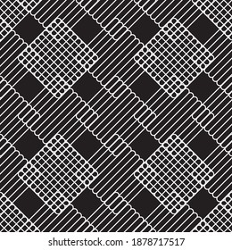 Seamless pattern with oblique white segments