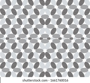 Seamless pattern with oblique white segments(ellipses)