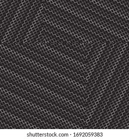 seamless pattern with oblique white zigzag lines
