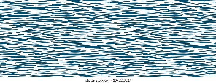 Seamless Pattern With Ocean Ripples 