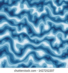 Seamless pattern with ocean. Vector background for fabric, textile, wallpaper, posters, gift wrapping paper, napkins, tablecloths, pajamas. Print for kids, baby, children