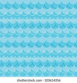 seamless pattern with ocean waves