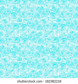 seamless pattern of the ocean waves