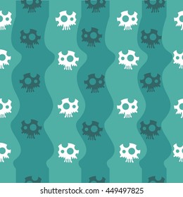 Seamless pattern oceanic theme. 