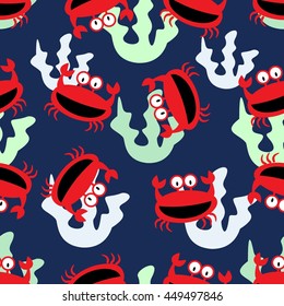 Seamless pattern oceanic theme. 