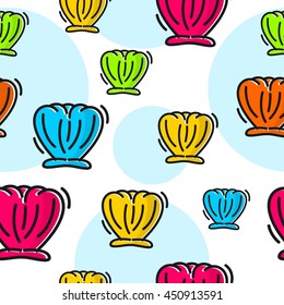 Seamless pattern oceanic theme, Ocean wrapping paper template