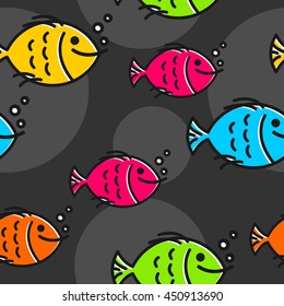 Seamless pattern oceanic theme, Ocean wrapping paper template