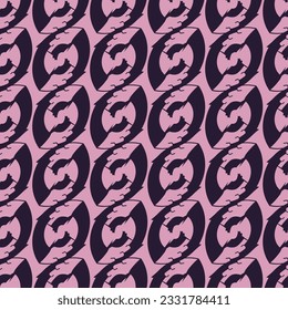 Seamless pattern ofabstract seed design repeating purple and pink; chain design ofround beans ornament repetition; nine vectors with different color composition; 