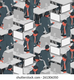 Seamless Pattern of Office