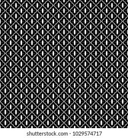 Seamless pattern with ogee ornament. Oriental traditional ornamentation with repeated rounded shapes. Window tracery wallpaper. Grid motif. Digital paper, textile print, web design. Vector art image.
