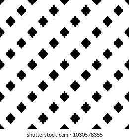 Seamless pattern with ogee ornament. Oriental traditional ornamentation with repeated rounded shapes. Window tracery wallpaper. Grid motif. Digital paper, textile print, web design. Vector art image.
