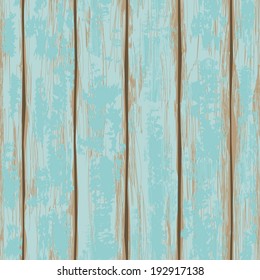 Seamless pattern of old blue painted wooden boards