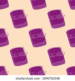 Seamless pattern of old diary vector illustration