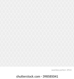 Seamless pattern in an old retro vintage style white thin line on a light gray background.