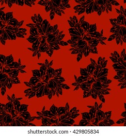 Seamless pattern with Oleander flower . Rhododendron seamless pattern.