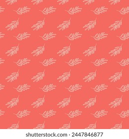 Seamless pattern of the olive branches