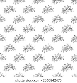 Seamless pattern with olive branches for decorative print, wrapping paper, greeting cards, wallpaper and fabric