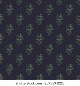 Seamless pattern with olive branches for decorative print, wrapping paper, greeting cards, wallpaper and fabric