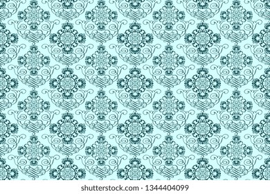 Seamless pattern on background. Seamless floral ornament on background. Seamless texture for wallpapers, textile, wrapping, design interior. Wallpaper pattern