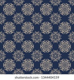 Seamless pattern on background. Floral ornament on background. Wallpaper pattern