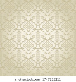 Seamless pattern on background. Seamless floral ornament on background. Seamless texture for wallpapers, textile, wrapping, design interior. Wallpaper pattern