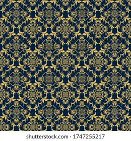 Seamless pattern on background. Seamless floral ornament on background. Seamless texture for wallpapers, textile, wrapping, design interior. Wallpaper pattern