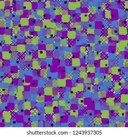 Seamless pattern on the background oblique lattice. Spring theme. Camouflage principle.